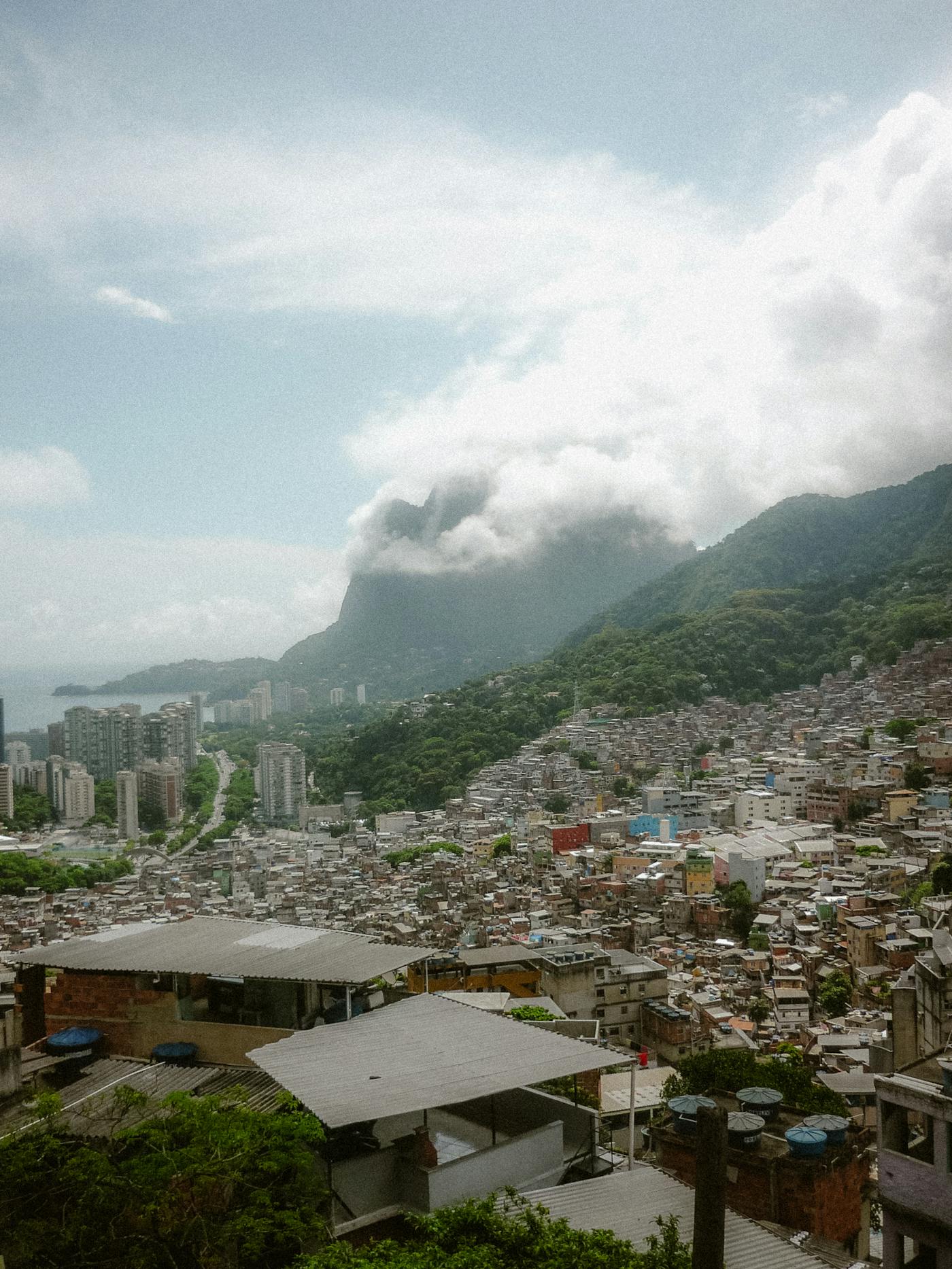 Favela communities on the hills of Rio de Janeiro